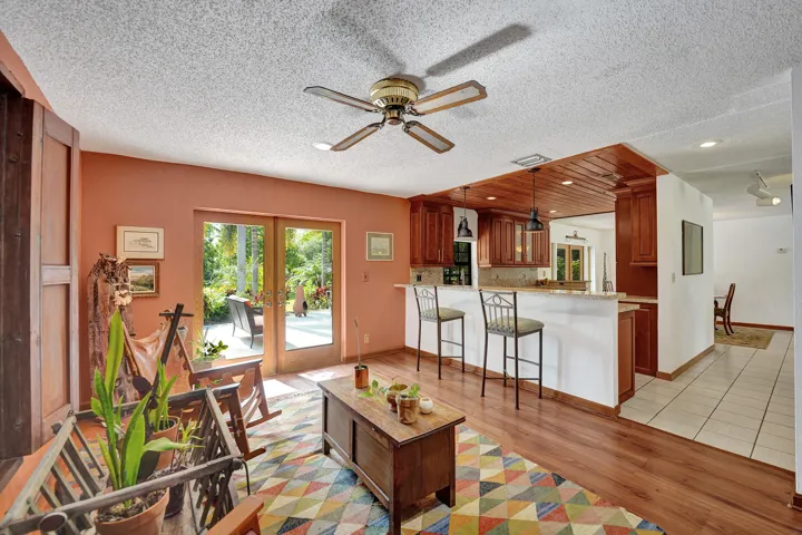 The heart of the home - kitchen, breakfast bar and flex space.