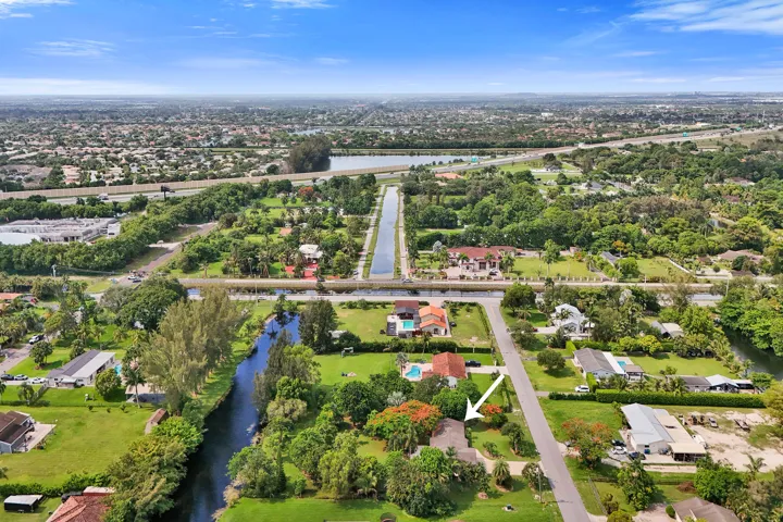 Aerial View of Canal