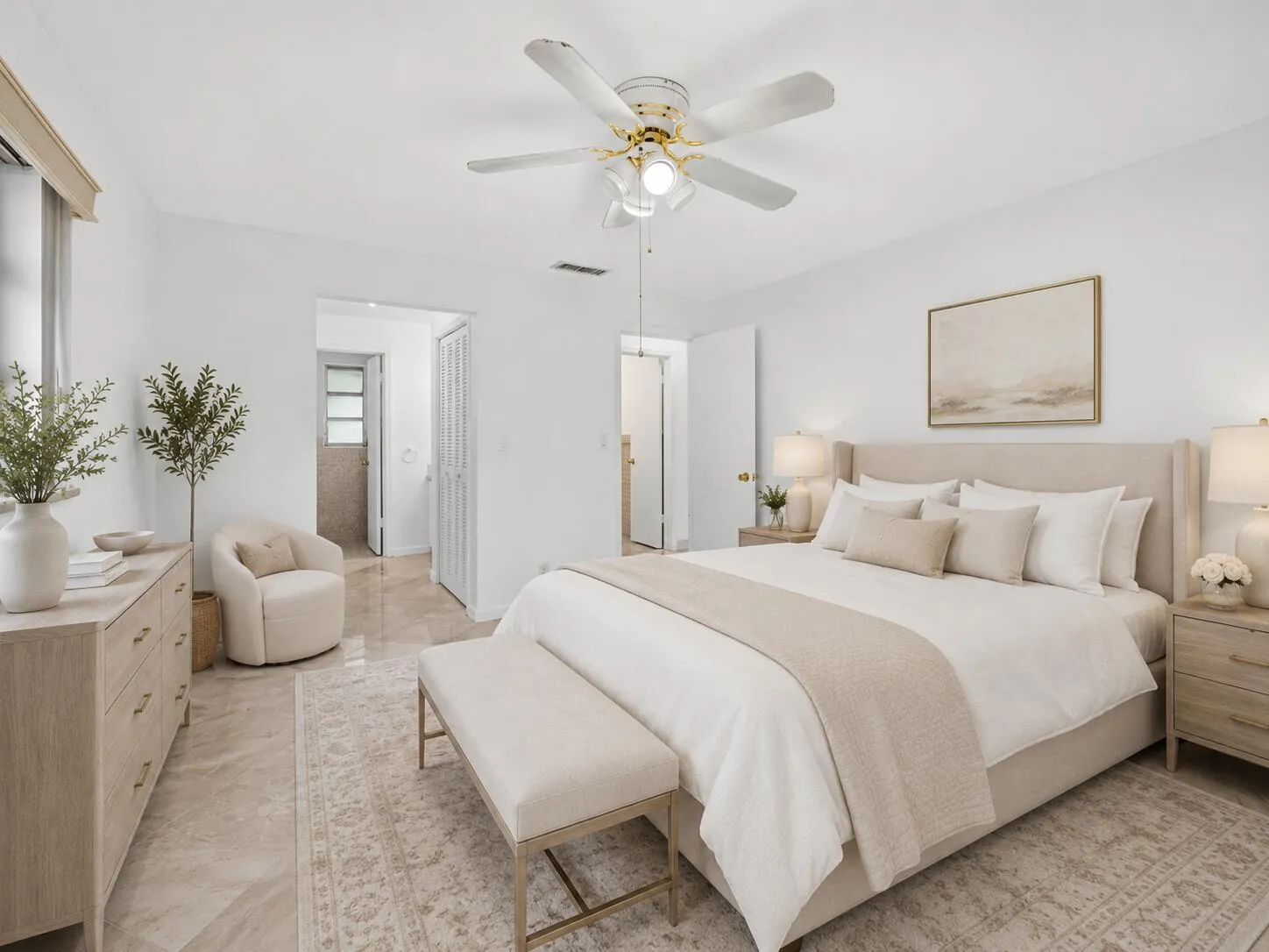 Primary Bedroom Virtually Staged