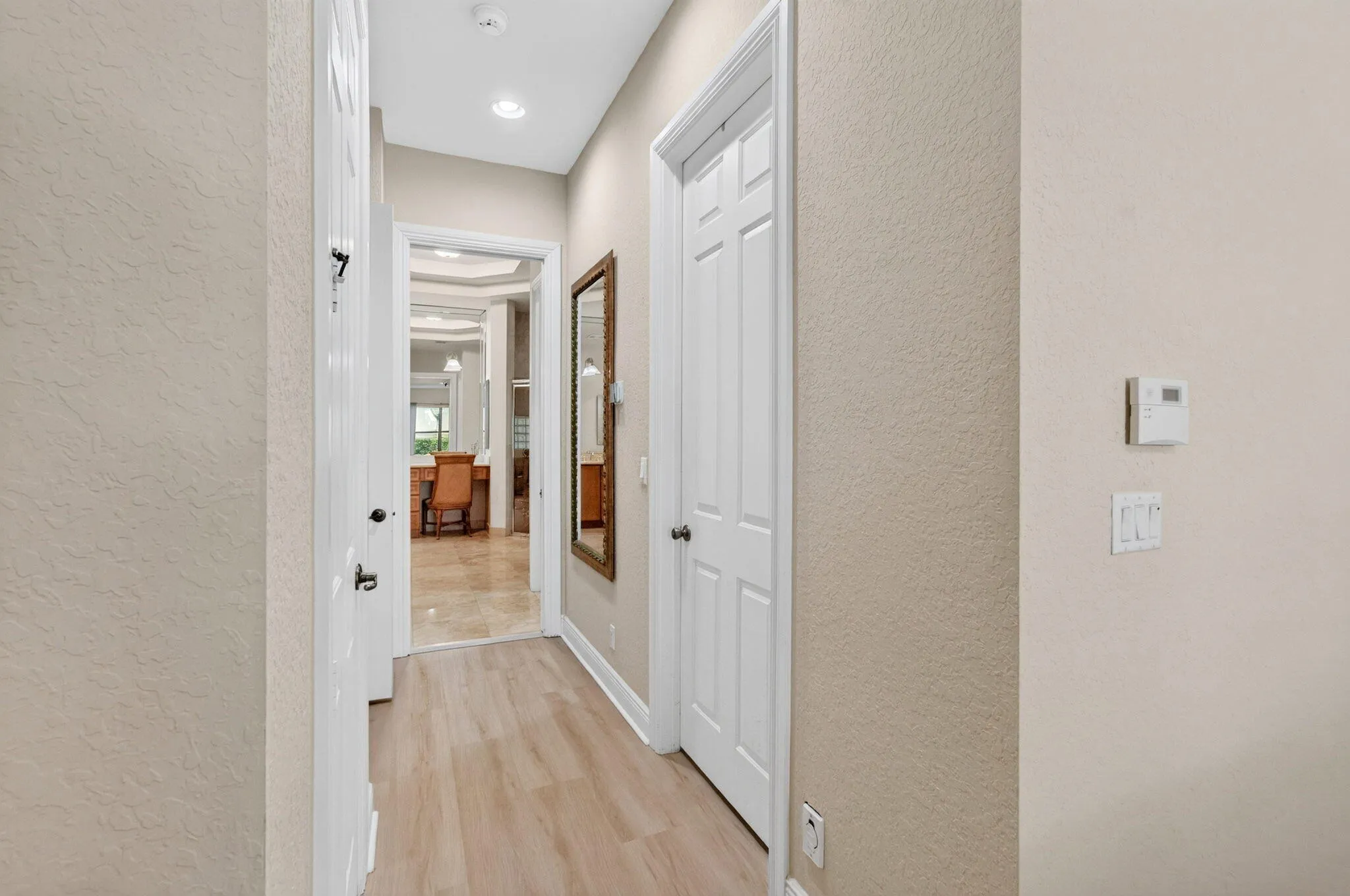 Multiple walk-in closets