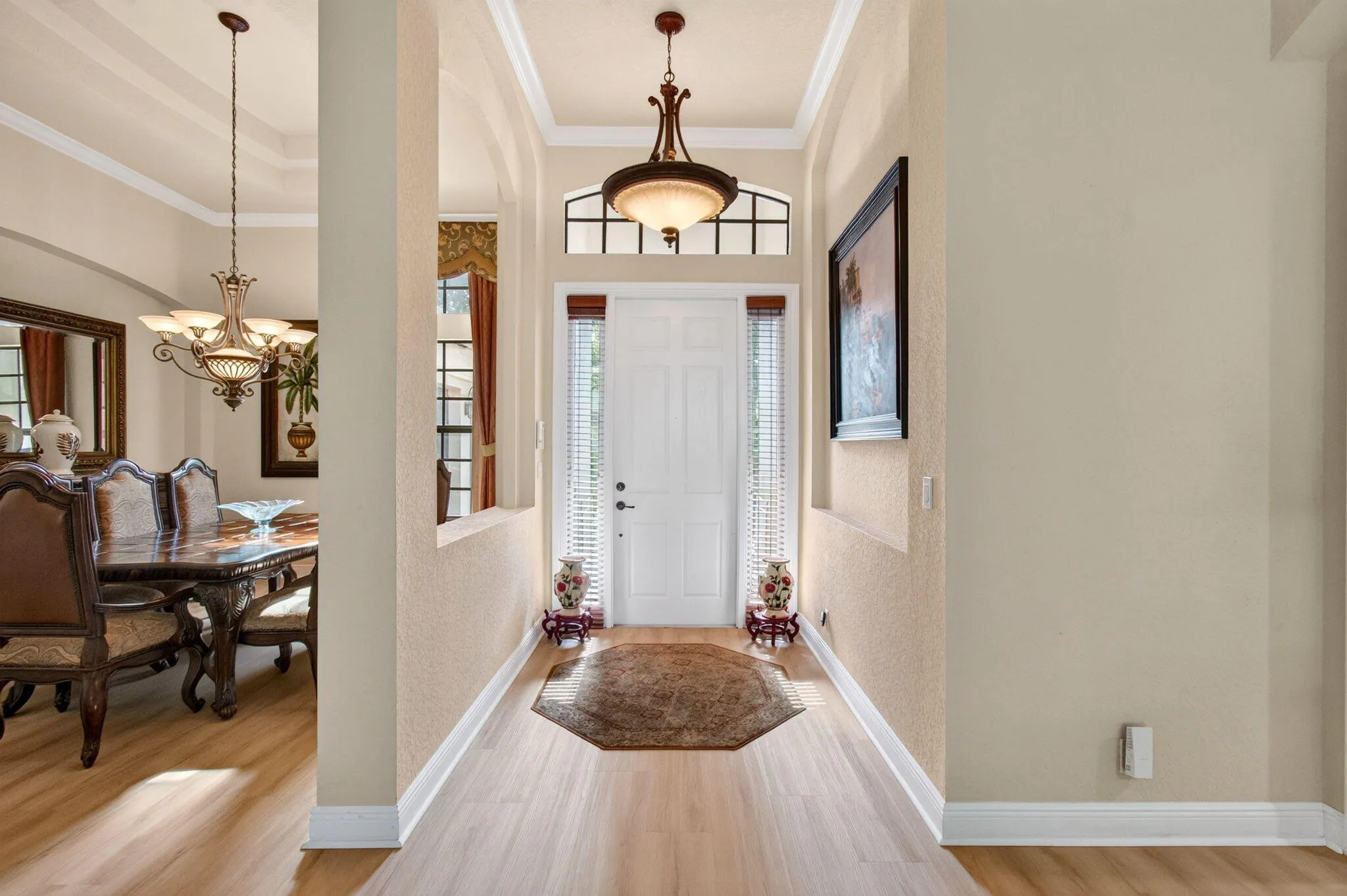 Soaring ceilings inside