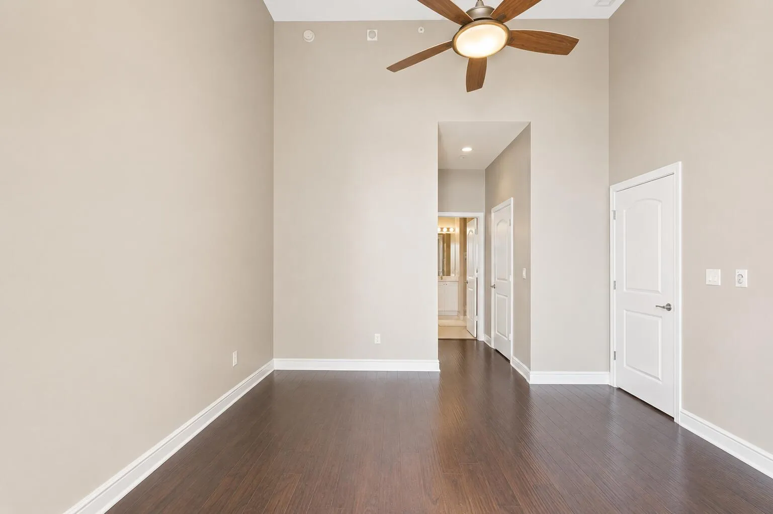 master bedroom and full bath
