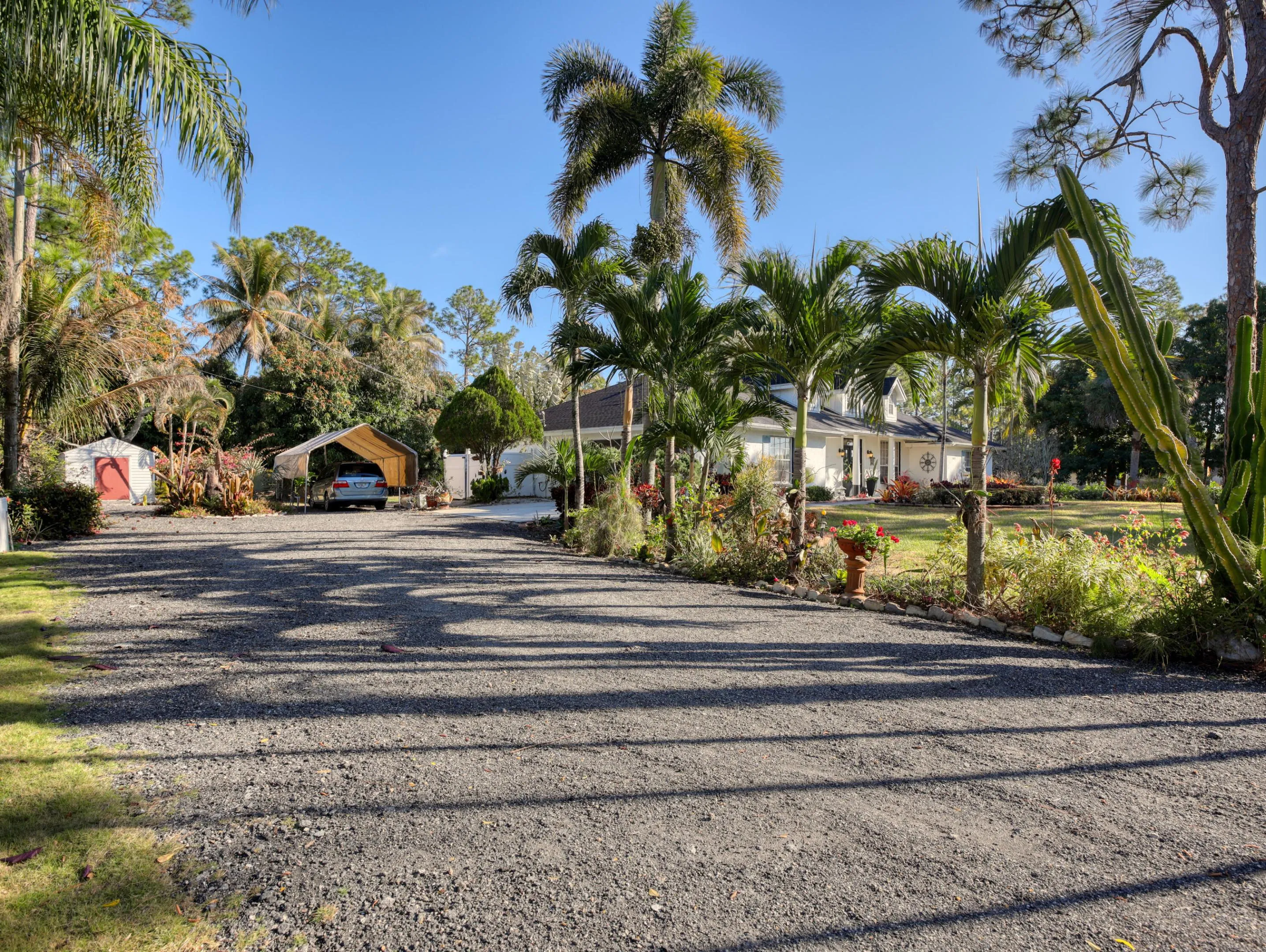 Gravel driveway