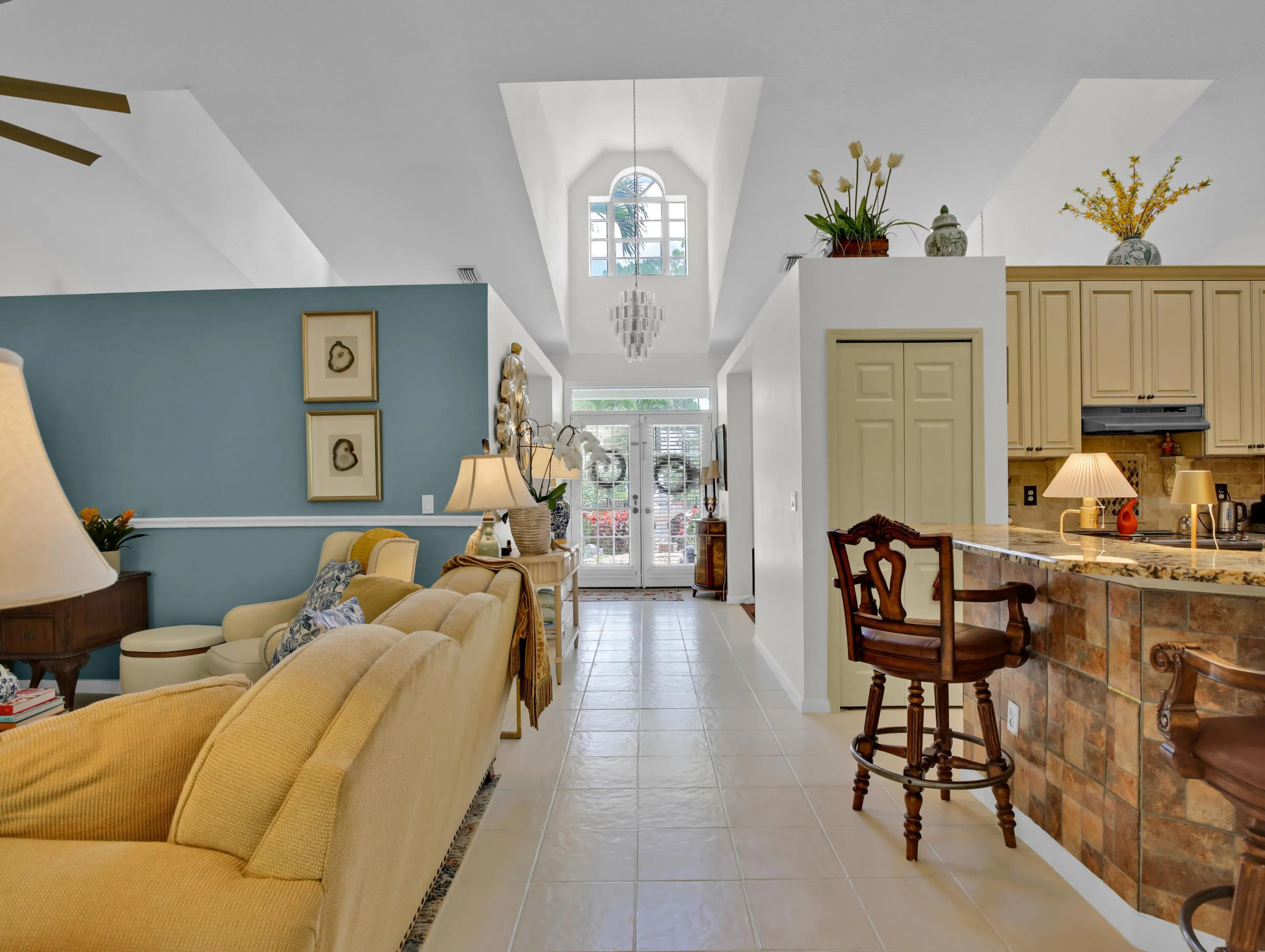 Family room area just off the kitchen