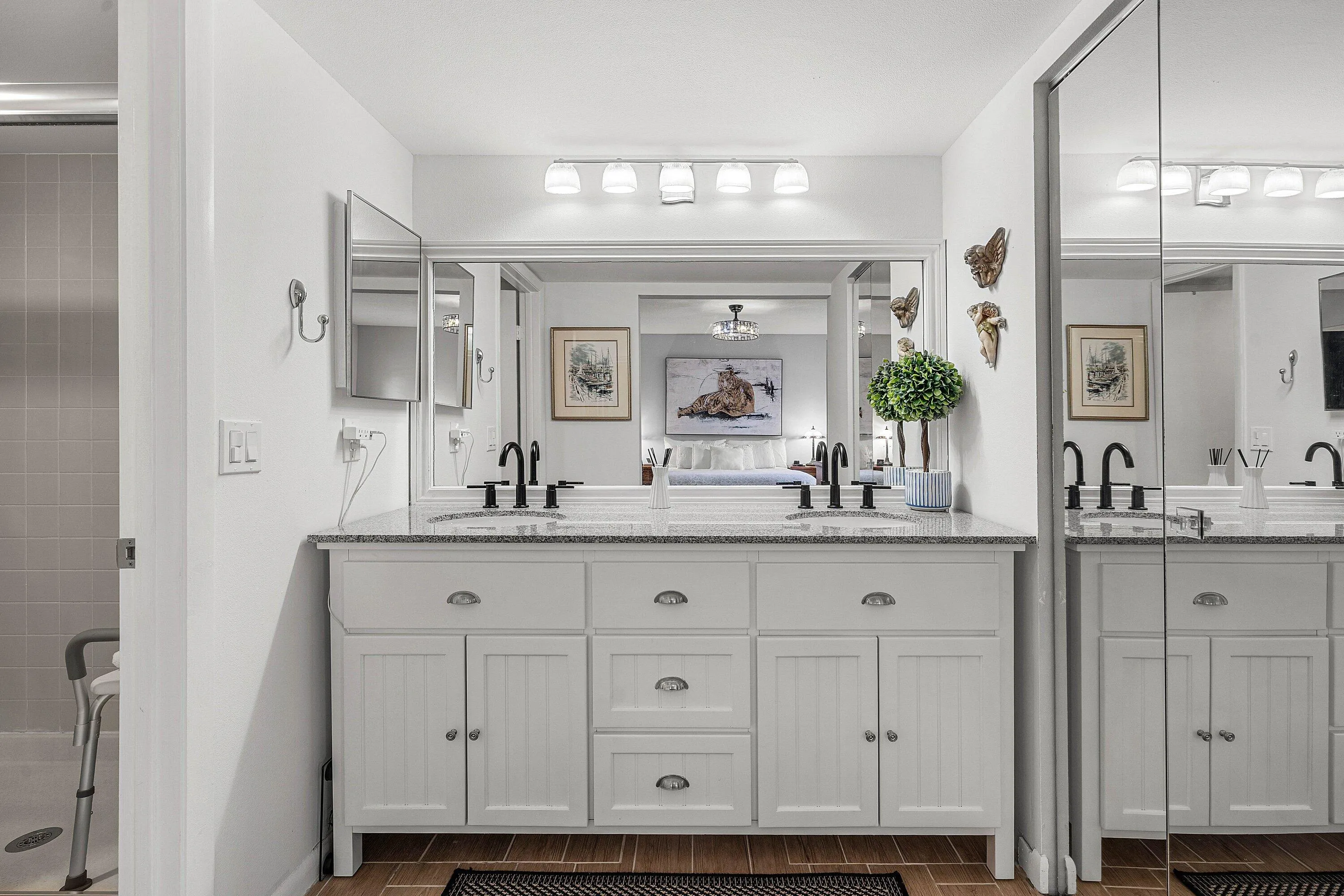 Master bath vanity