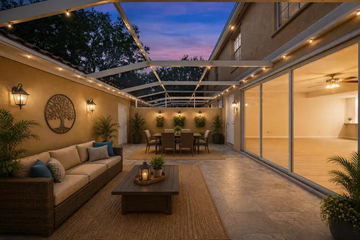Screened Patio - Virtually Staged