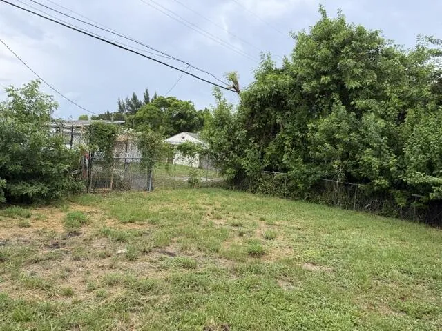 fenced in area