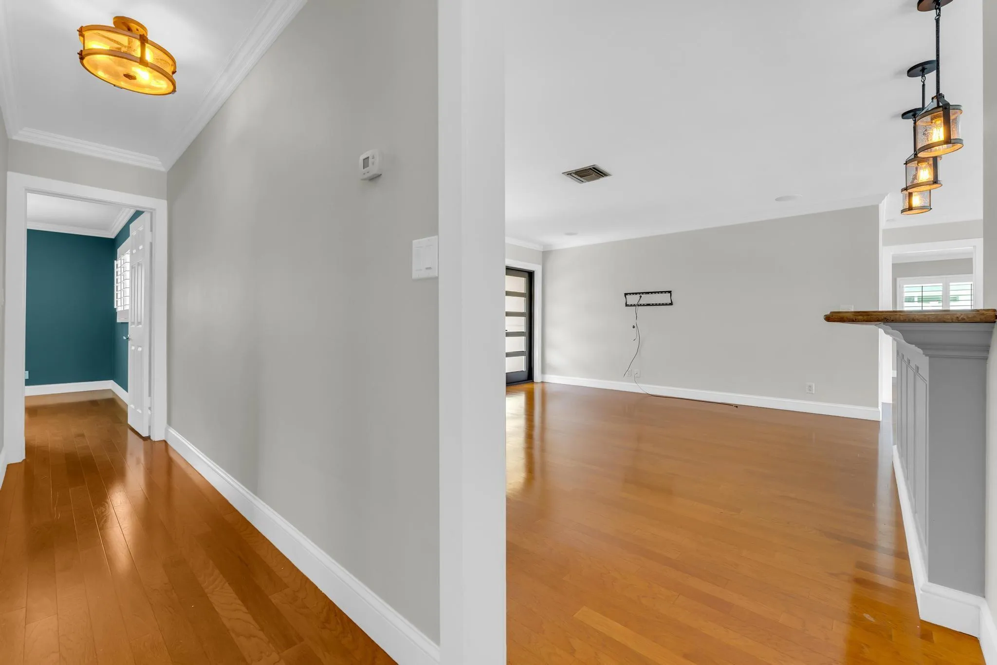 Hallway to 3 bedrooms