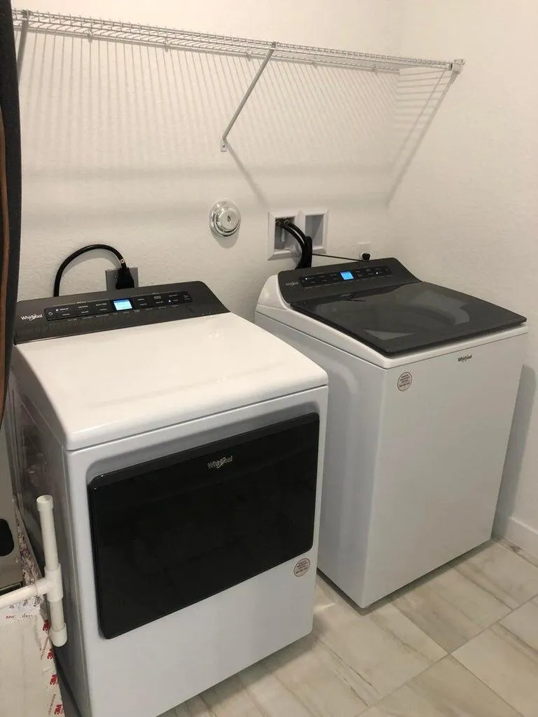 washer and dryer in the house