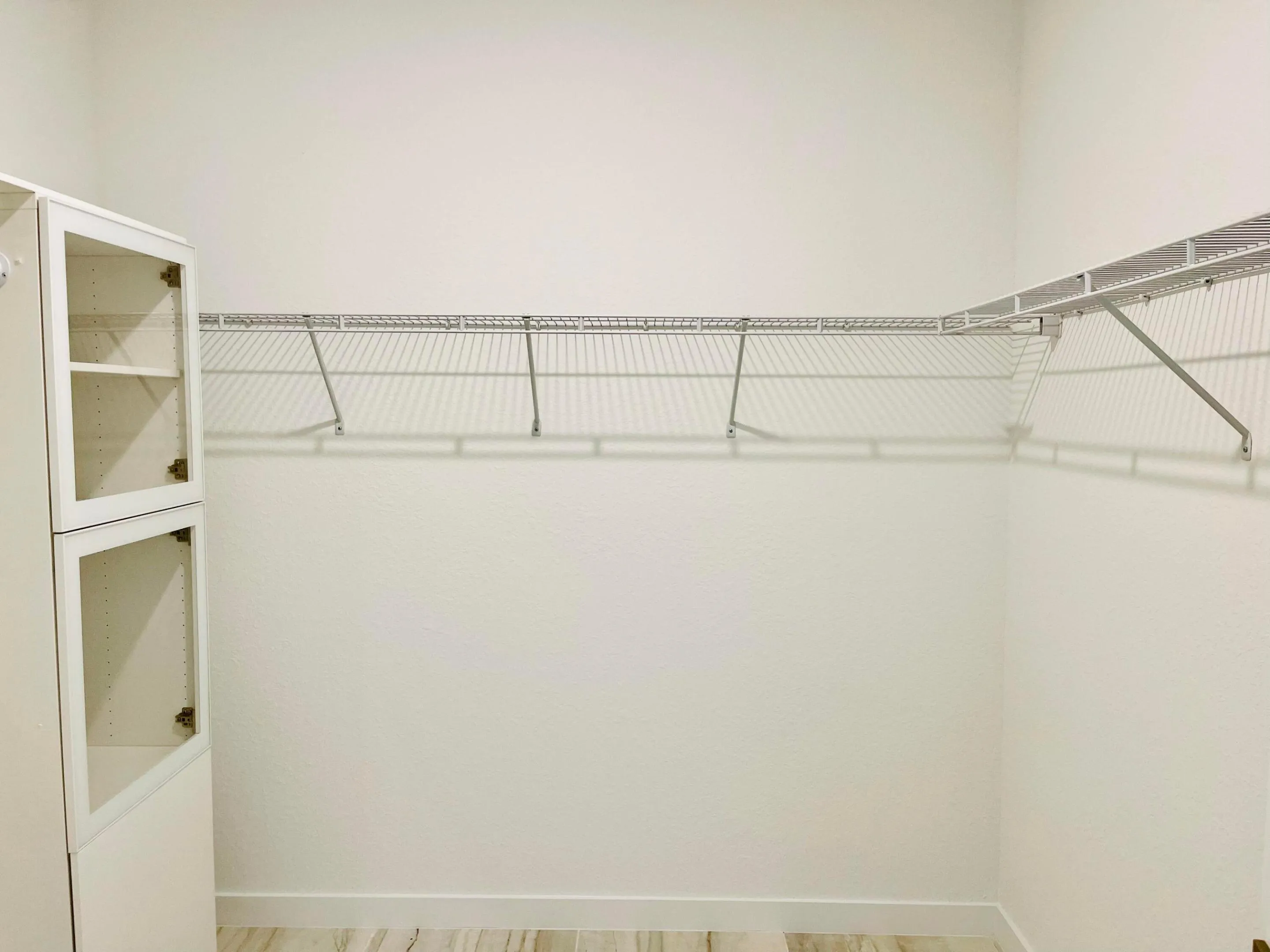 Primary walkin closet