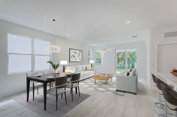 great room staged