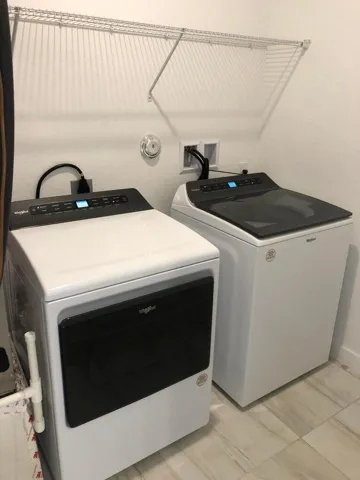 washer and dryer in the house
