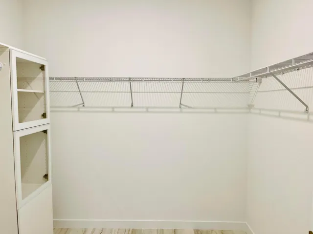 Primary walkin closet