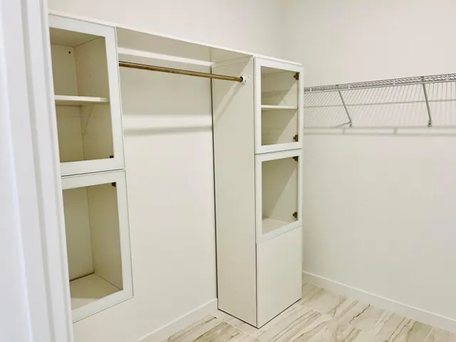 Primary walkin closet