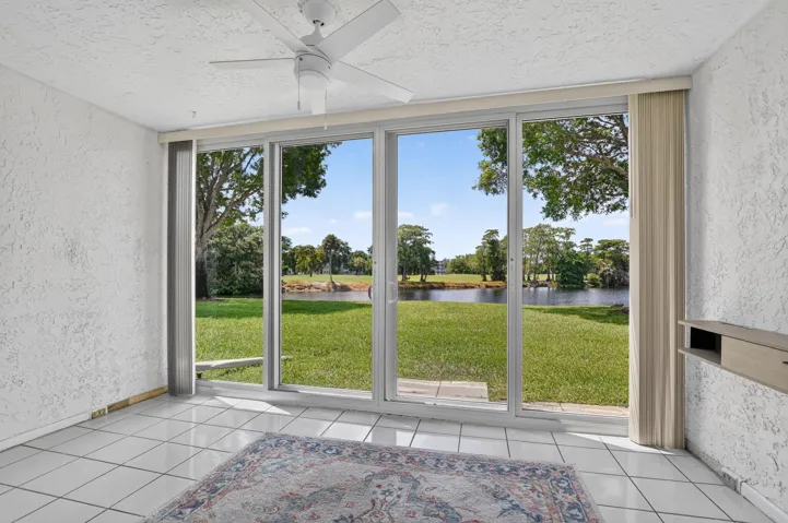 Glass enclosed patio