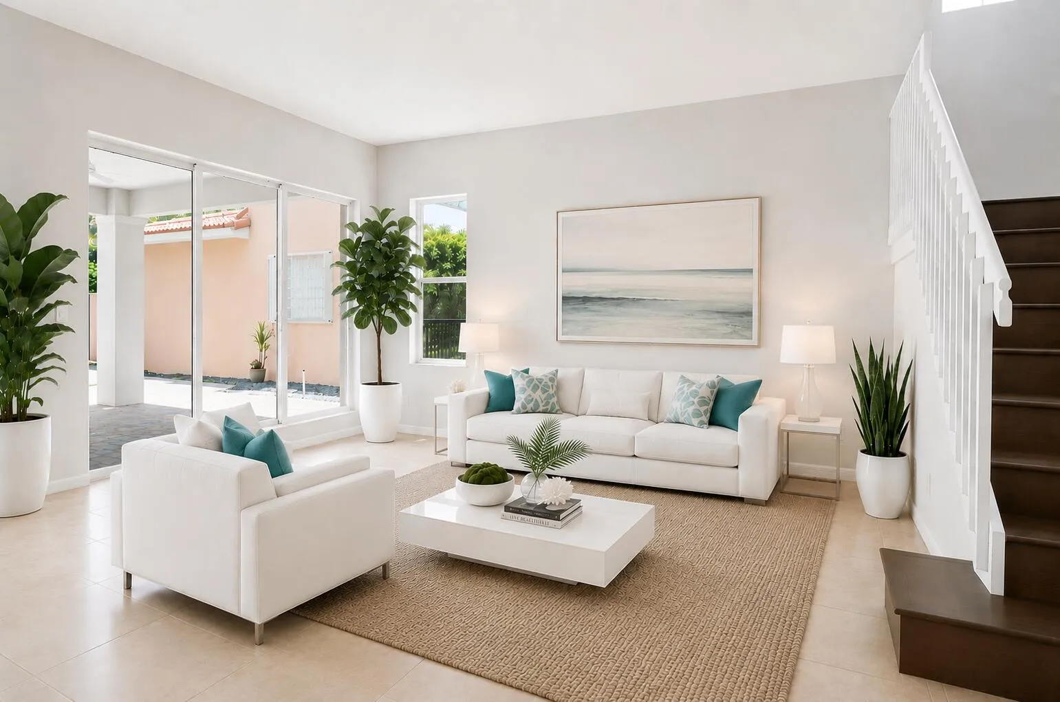 staged living room