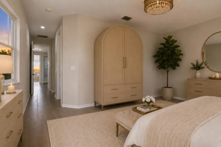another view of master bedroom