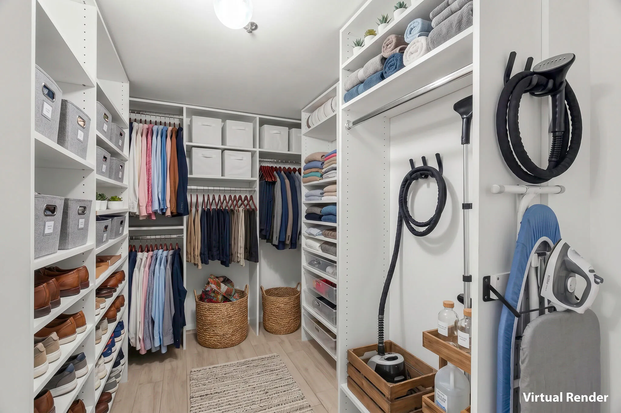 Primary walk in closet