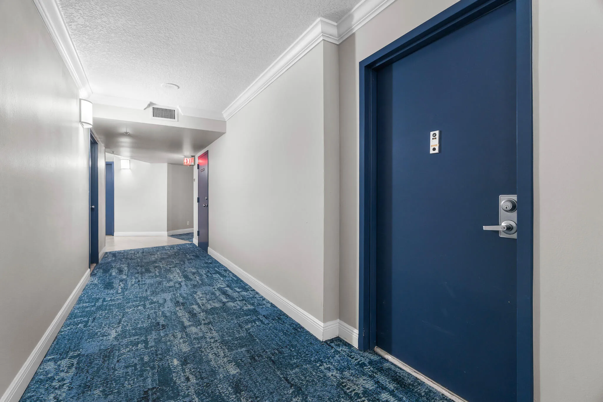 Front door of unit