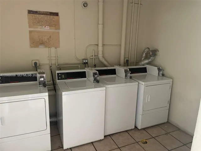 Each Floor has 2 Washers and 2 Dryers