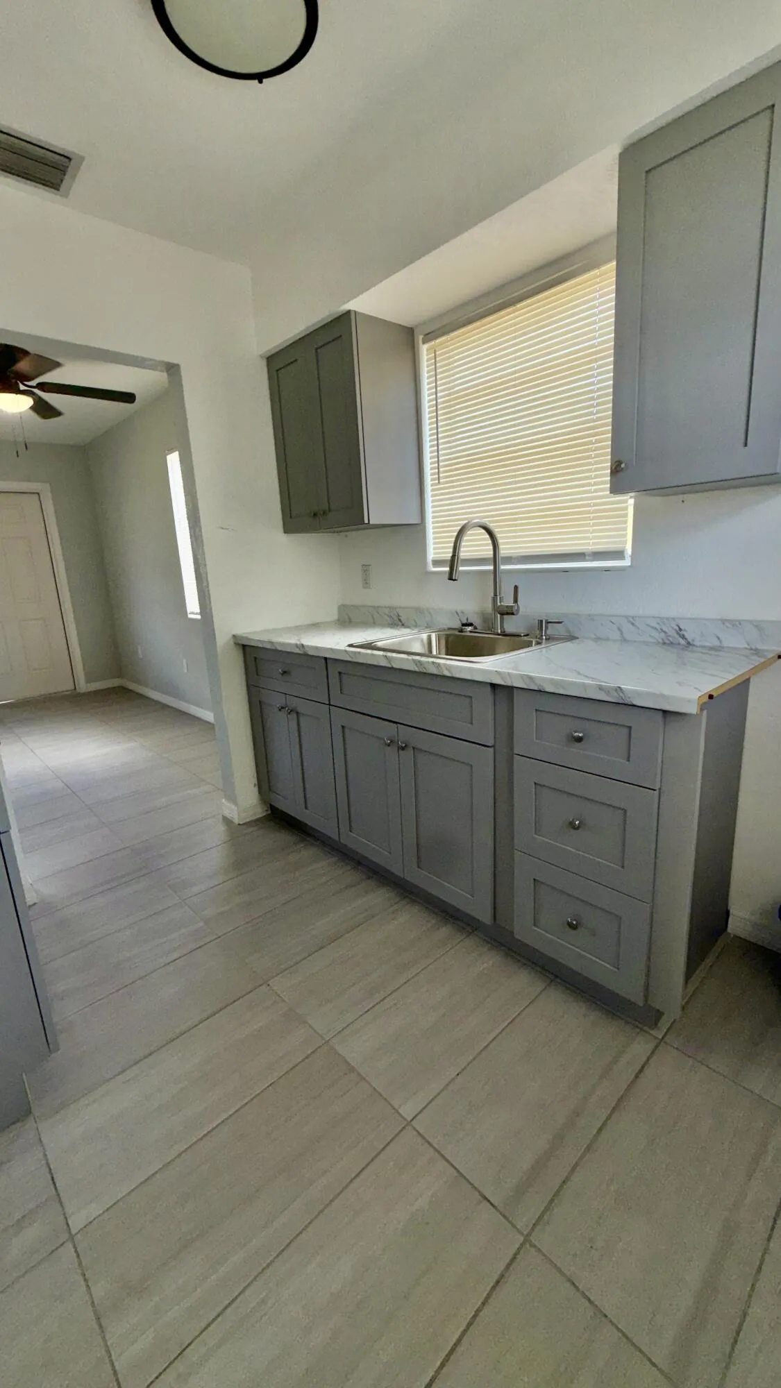 Brand new kitchen with modern style cabinets