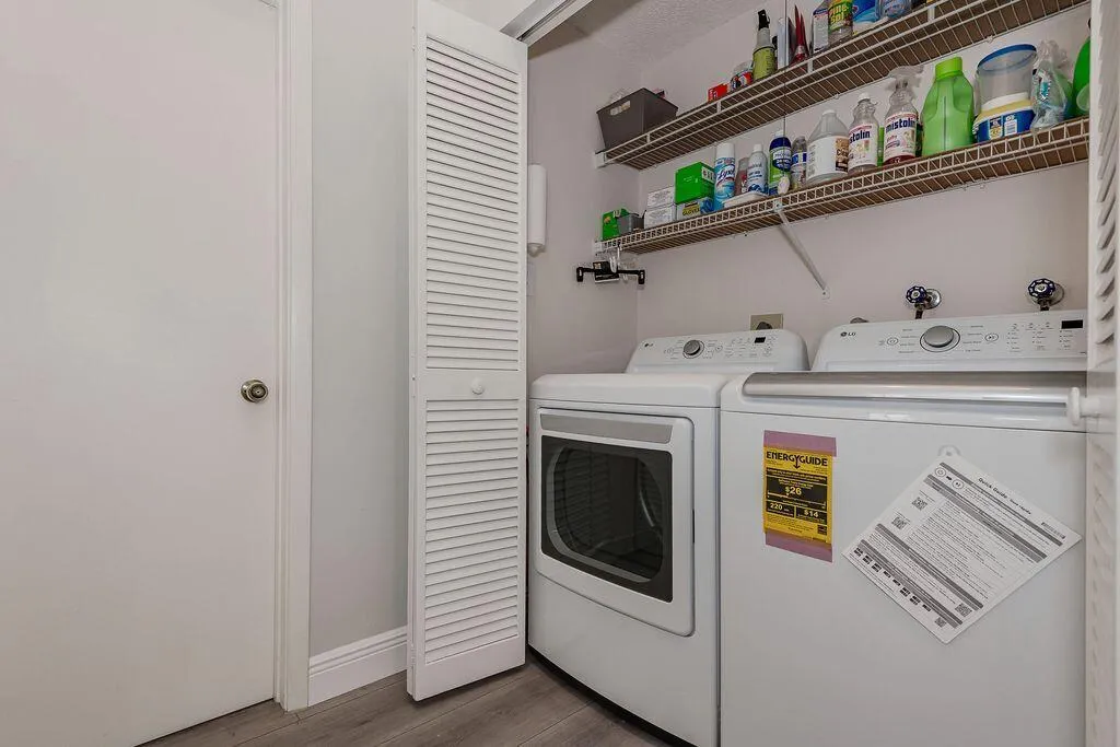 Laundry in Hall Way