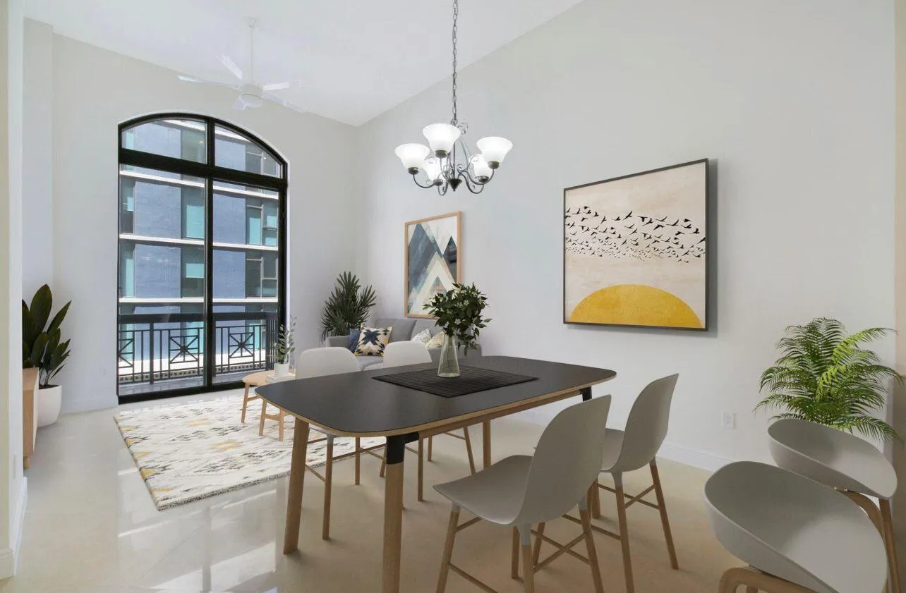 Living room furnished