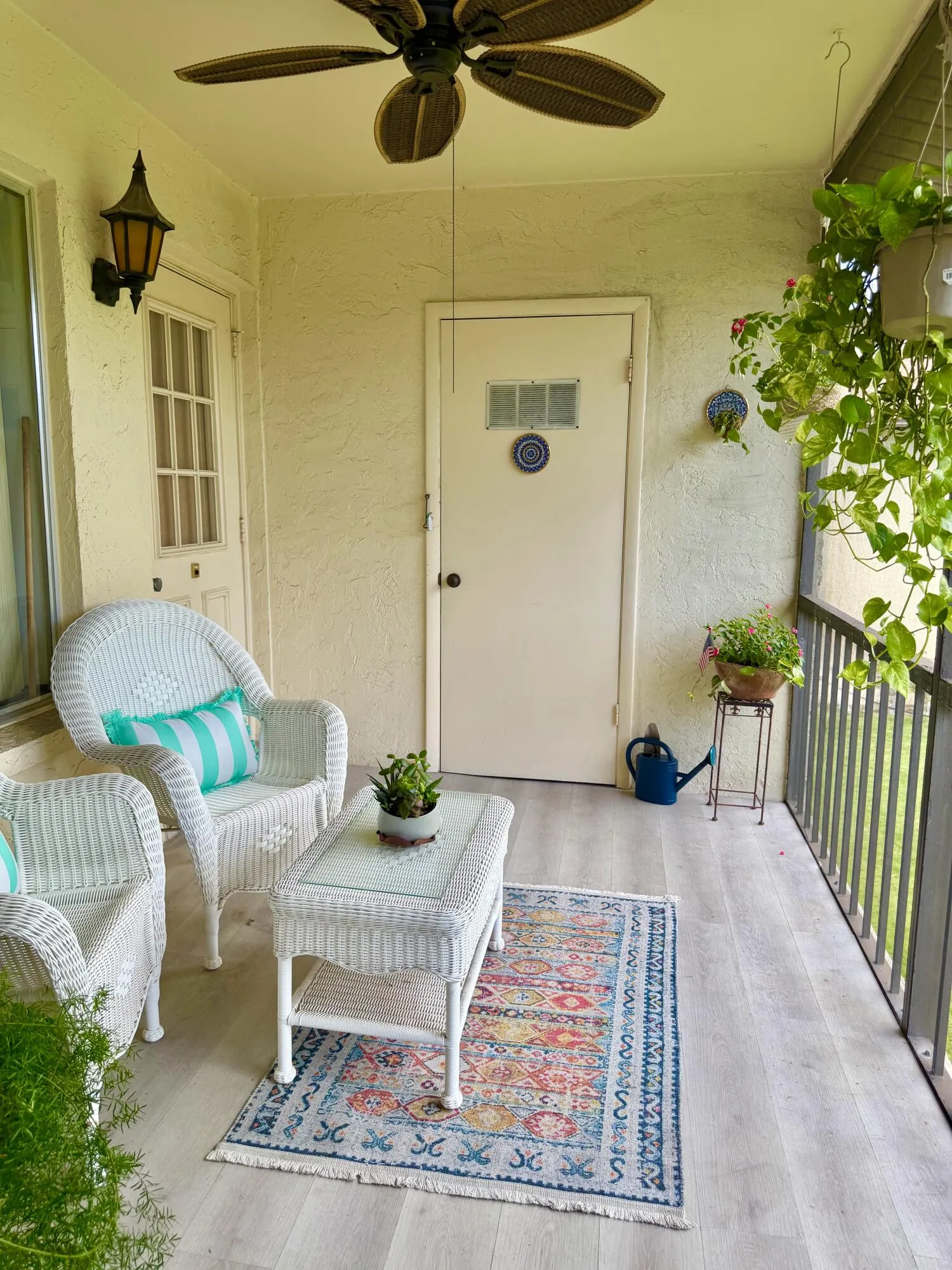 Enjoy and entertain at your beautiful screened in balcony