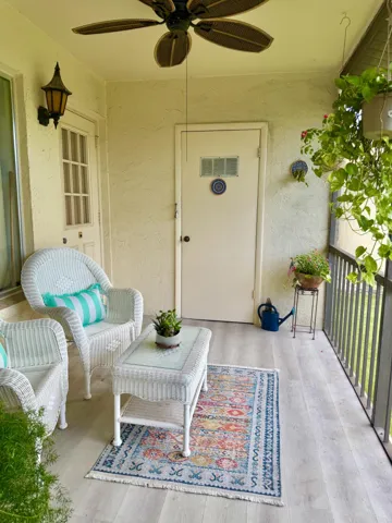 Enjoy and entertain at your beautiful screened in balcony