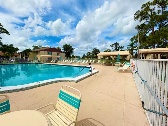 Beautiful & large pool and deck area on the lake
