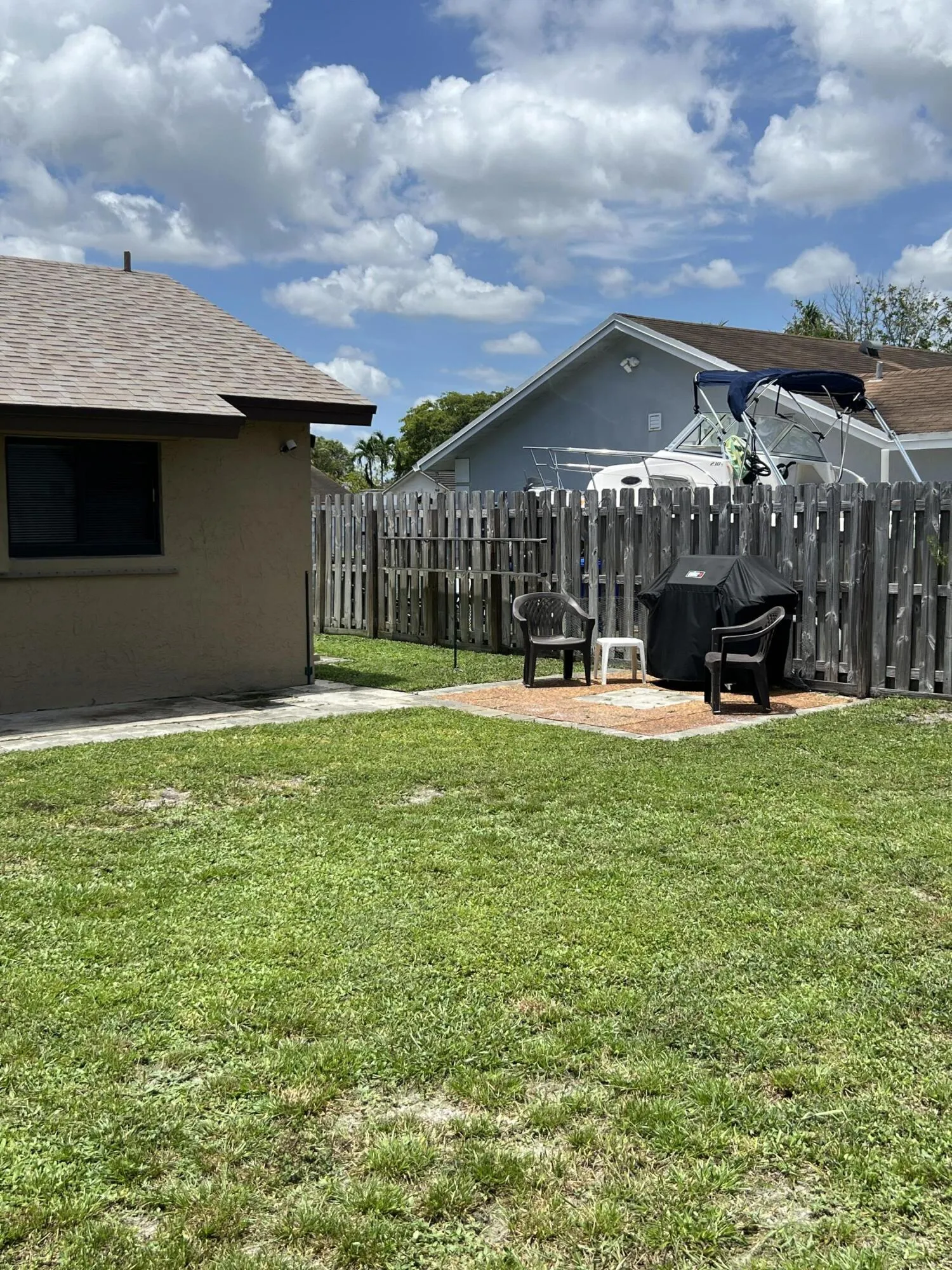 Grilling area for weekend BBQ's