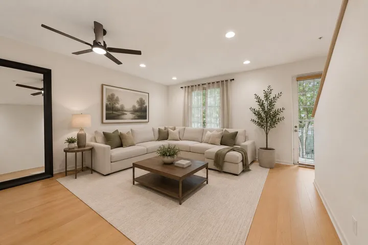 Virtually Staged Living Room