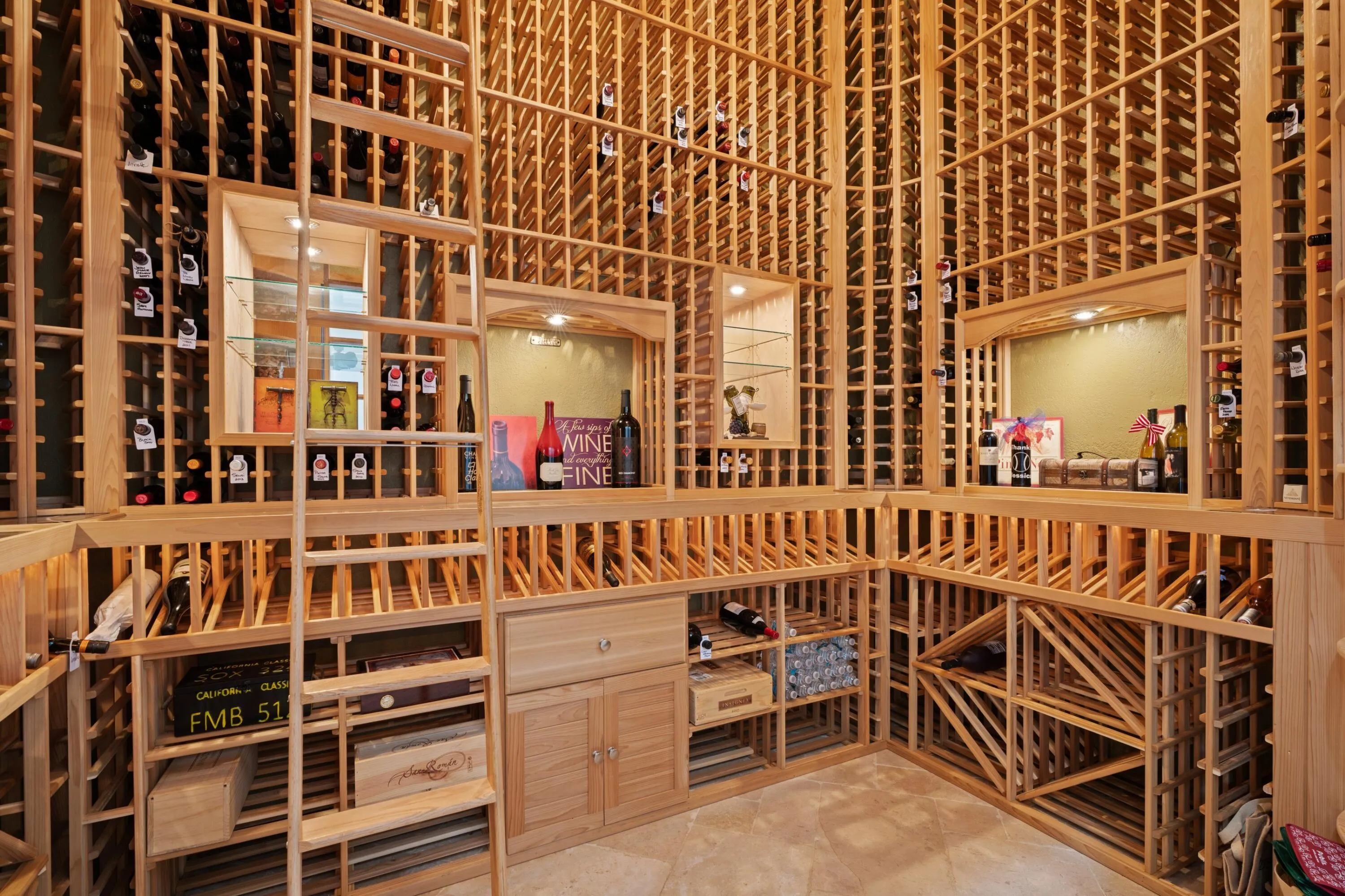 3,000 Bottle Custom Cedar Wine Cellar