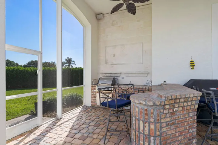 Built-in BBQ