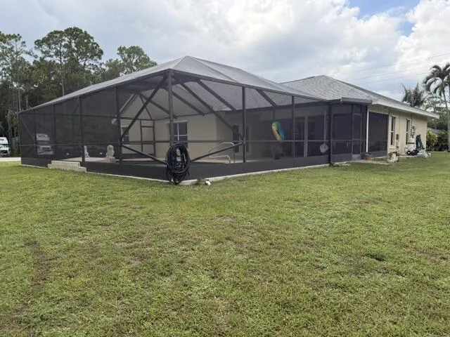 rear of house