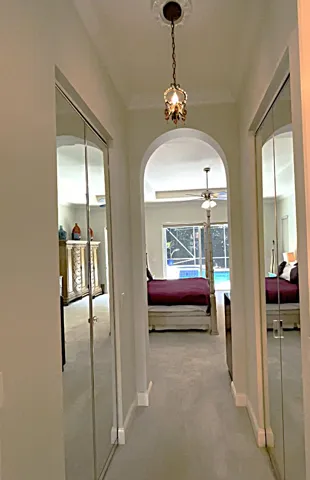 Walk-In Closets Hallway off Master