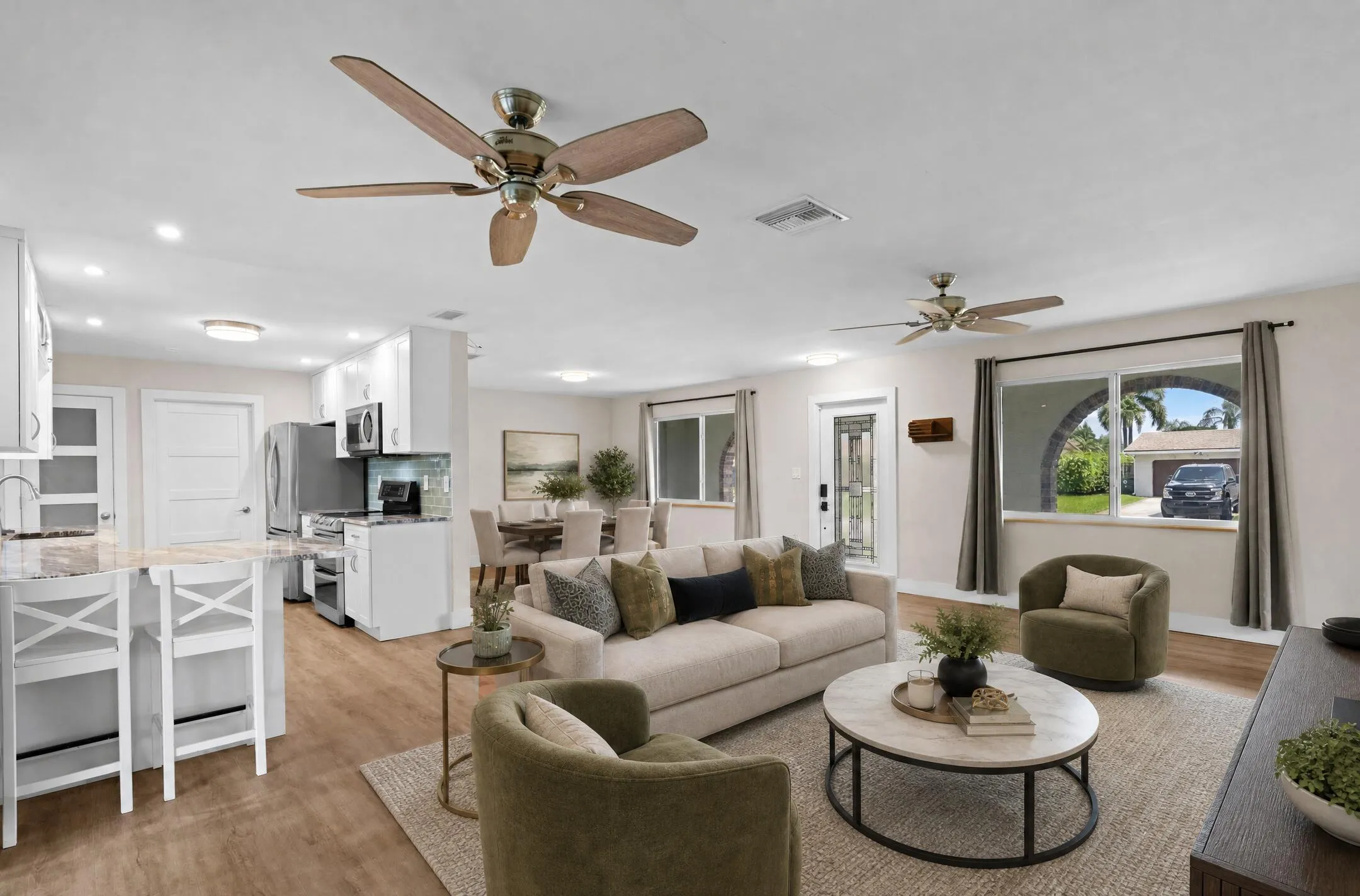 4100 NW 7th Street - Living 2 staged
