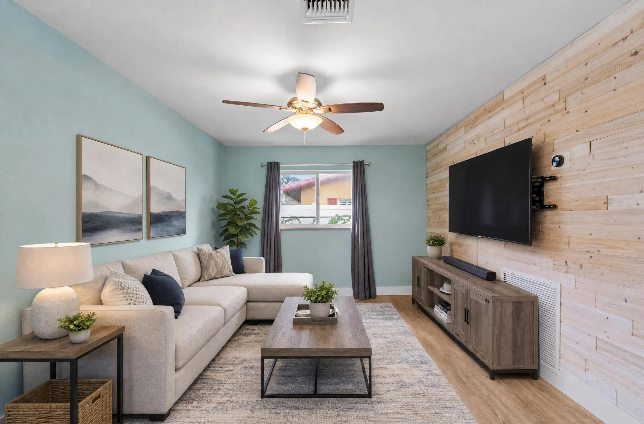 4100 NW 7th Street - Den staged