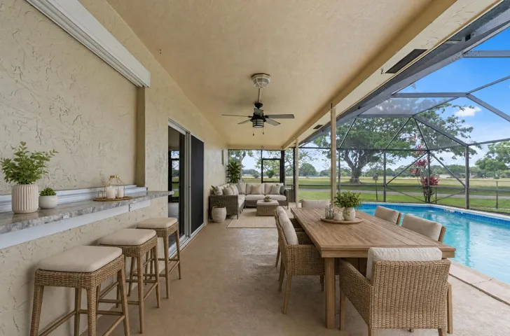 4100 NW 7th Street - Patio staged