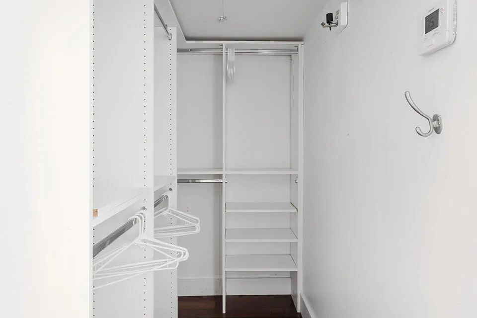 Walk-in closet with plenty of storage