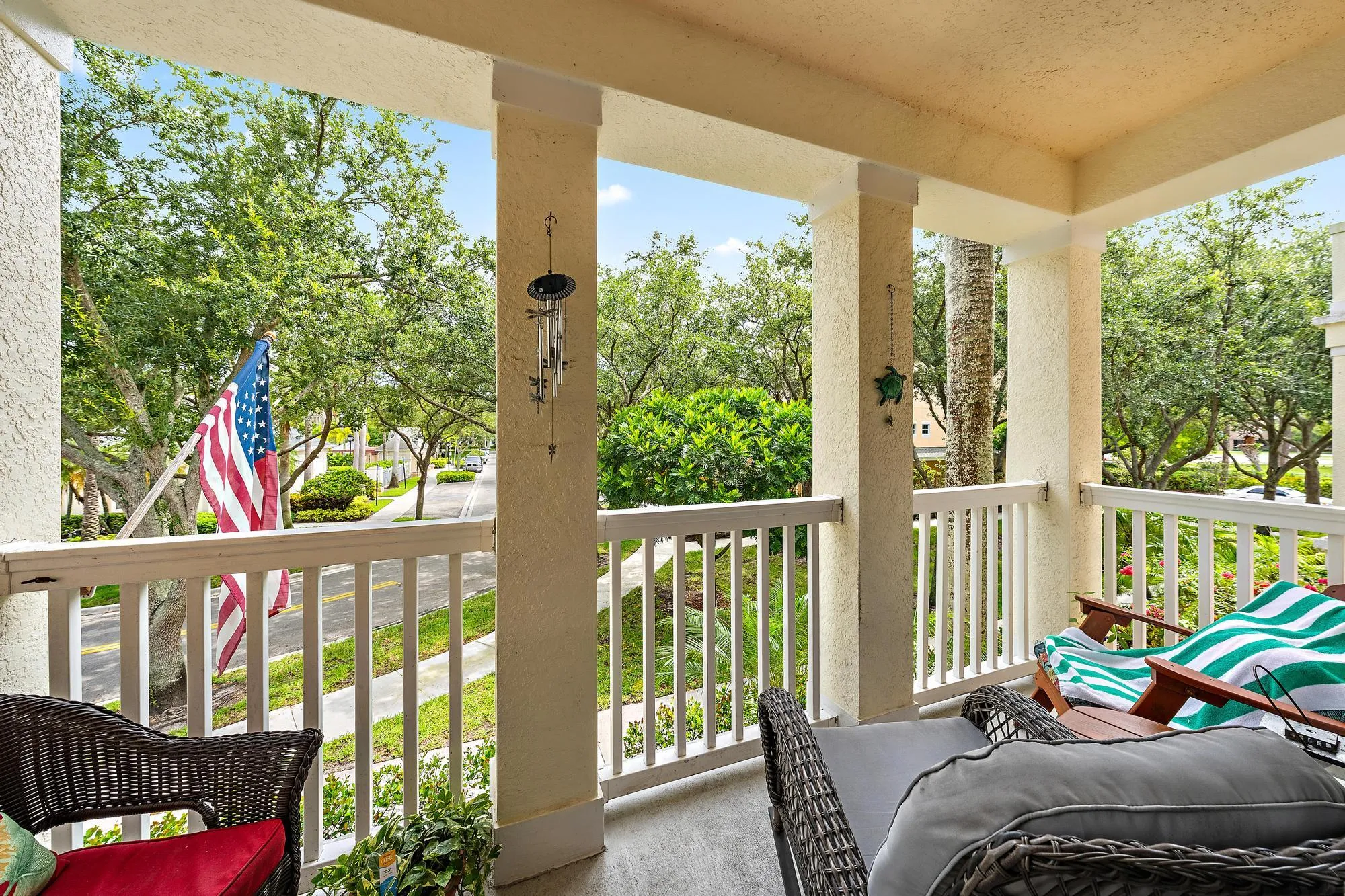 Balcony Overlooking Green