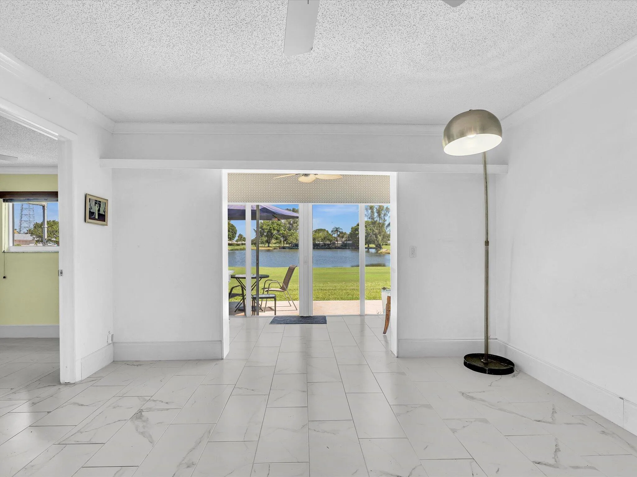 Living Room Plus Enclosed Patio