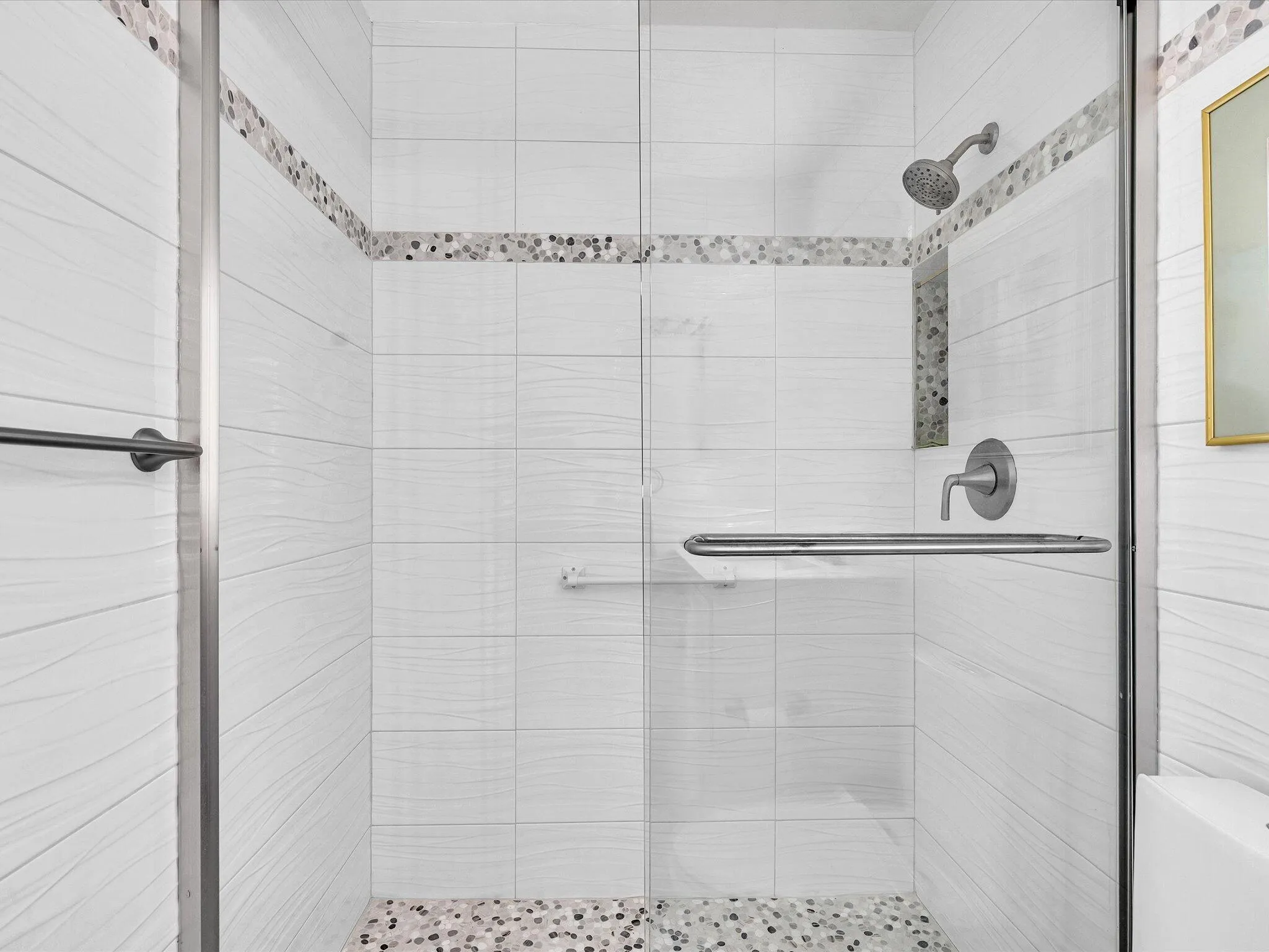 Glass Enslosed Guest Shower