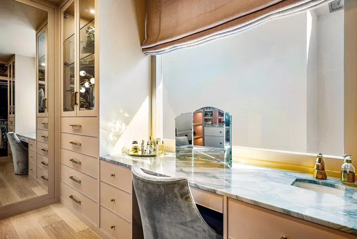 Private Vanity in Primary Closet