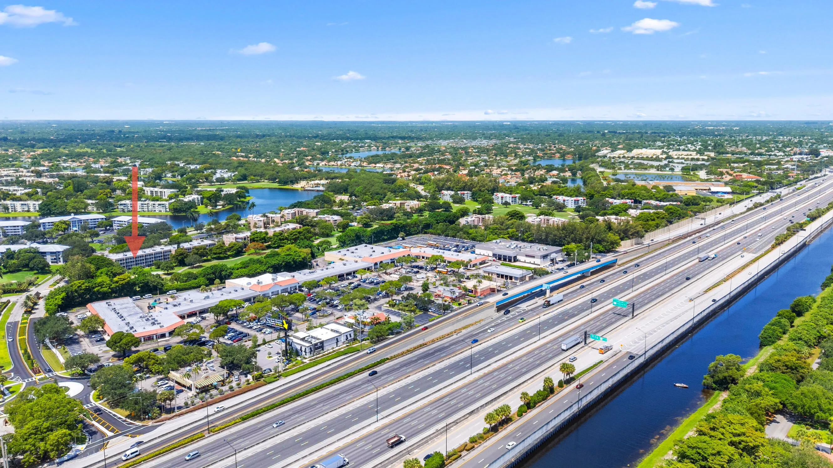 Very close to major hwys - this is I-595