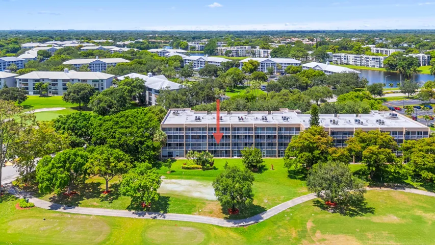 Back view of 9470 - the golf course is the view from the unit
