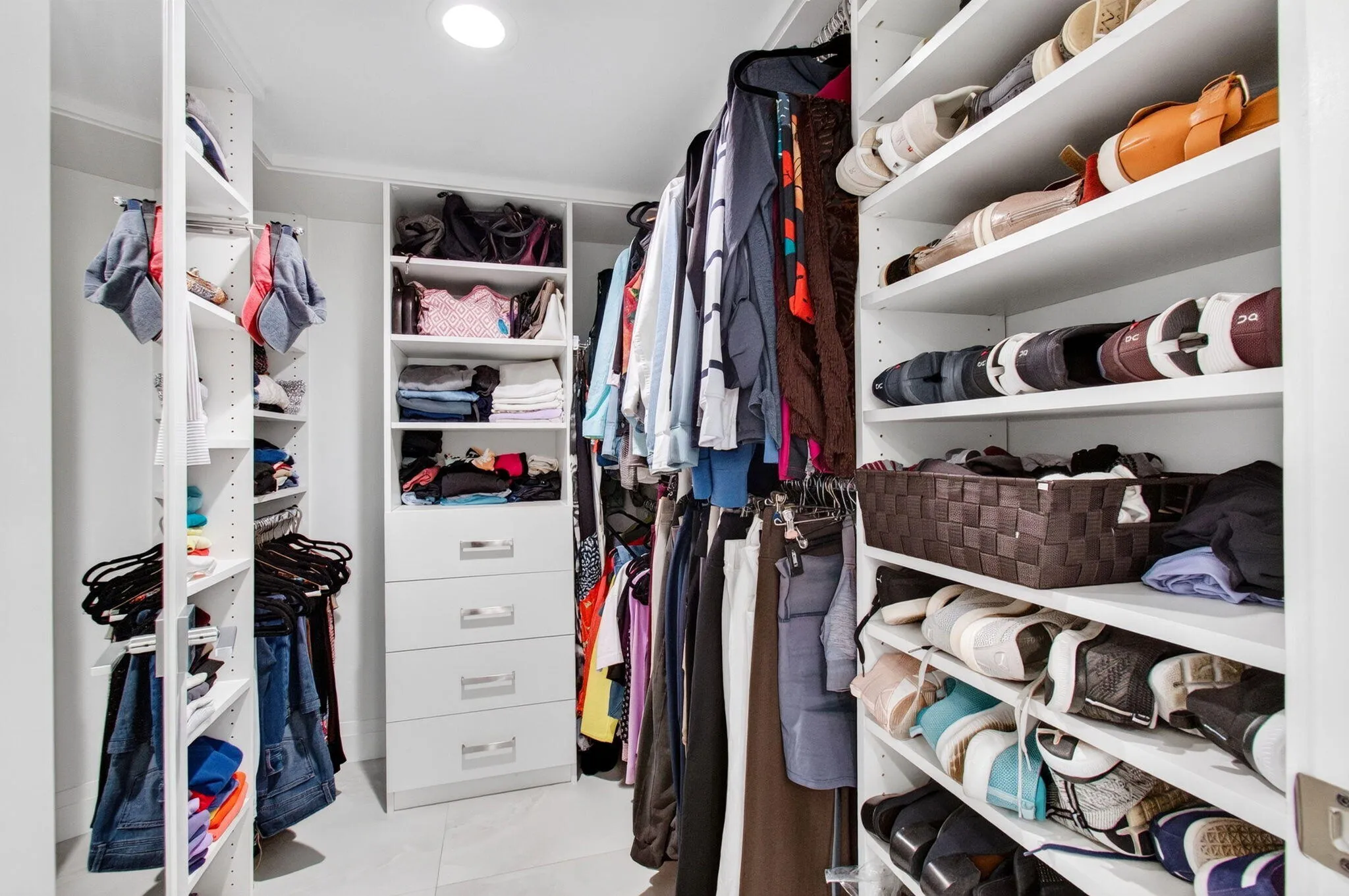 with custom closet organizers