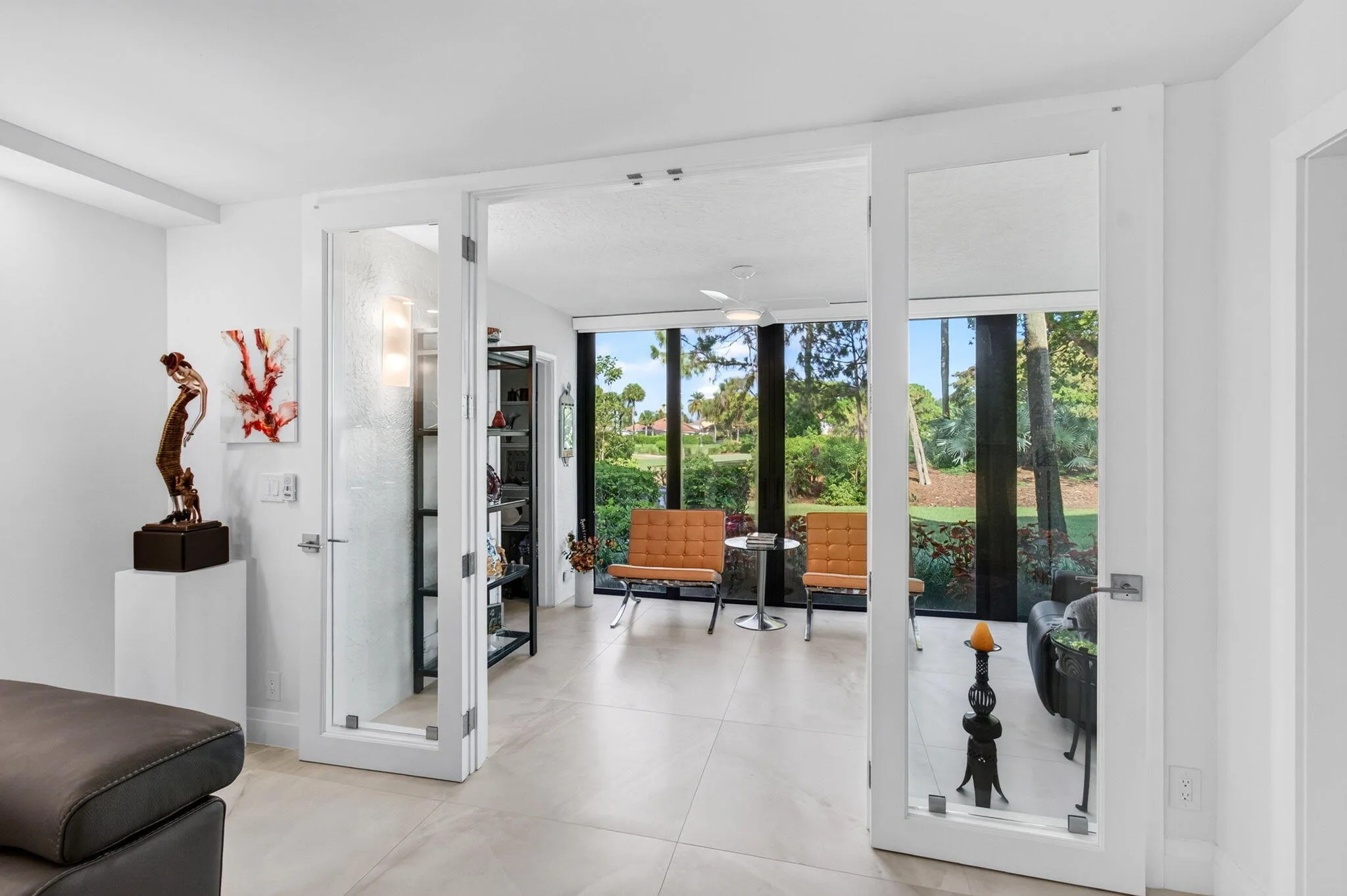 created by incorporating patio into living space