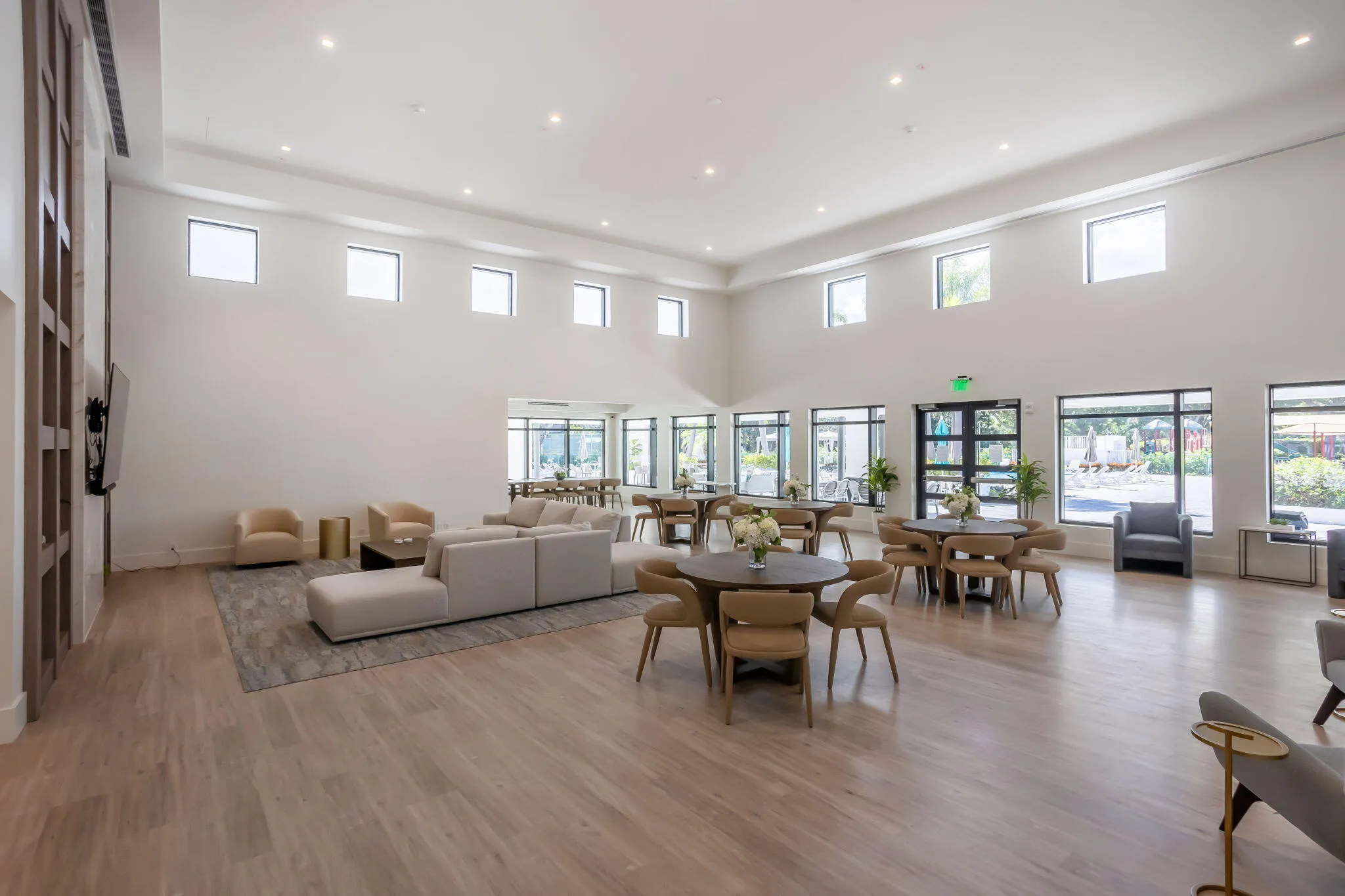 Inside clubhouse