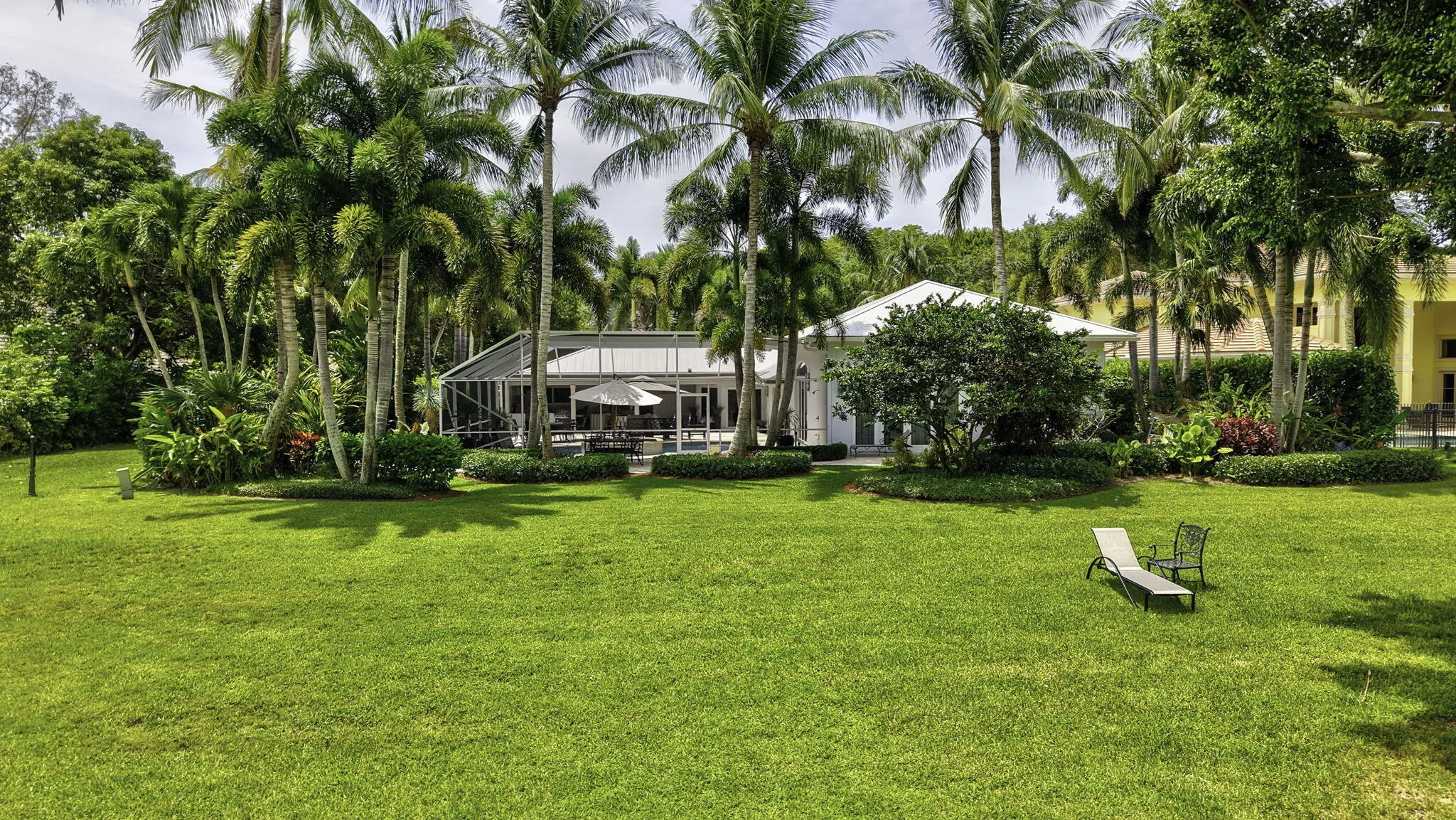 Large backyard
